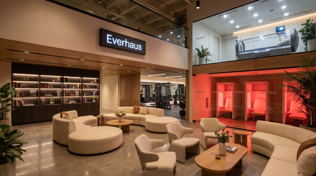 Everhaus Las Vegas: A Private Health Club Powered by AI Everhaus, Las Vegas's first private health and lifestyle club, opening fall 2026 in Spring Valley with clinical diagnostics, recovery suites, and AI-powered coaching. Photo: IYKYK Staff