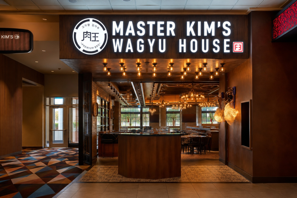 Master Kim’s Wagyu House Korean BBQ Opened at Palace Station Master Kim's Wagyu House at Palace Station Las Vegas, featuring Japanese A5 wagyu, Iberico pork, and tableside Korean BBQ delivered via conveyor belt. Photo: IYKYK Staff