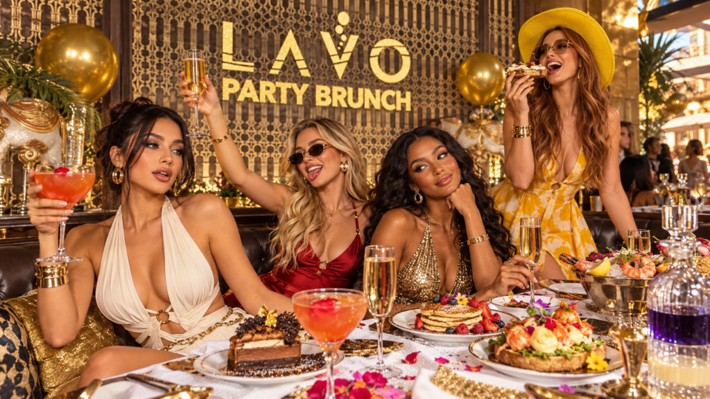 LAVO Party Brunch Returns Oct. 17: Tickets and What to Know Saturday champagne, DJ sets, and table-top dancing return to LAVO at The Palazzo. Photo: IYKYK Staff